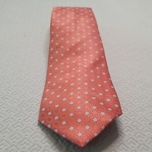 Valentino Men's Silk Tie Red White Made In Italy